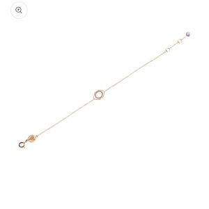 TinyOm Chakra Collection Bracelet or Anklet- Ajna/Serenity - Rose Gold